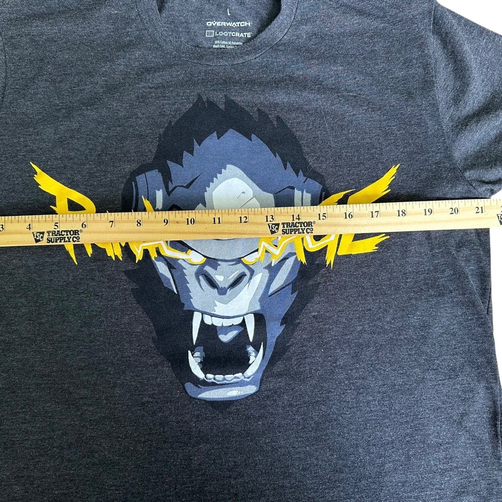 Overwatch Primal Rage Graphic Print T-Shirt Gaming Tee Gray Large - Picture 2 of 13